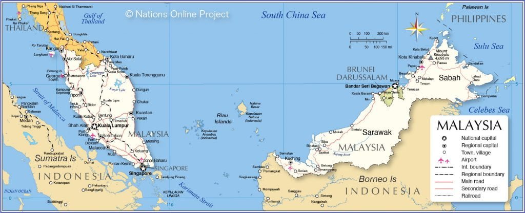 Malaysia map