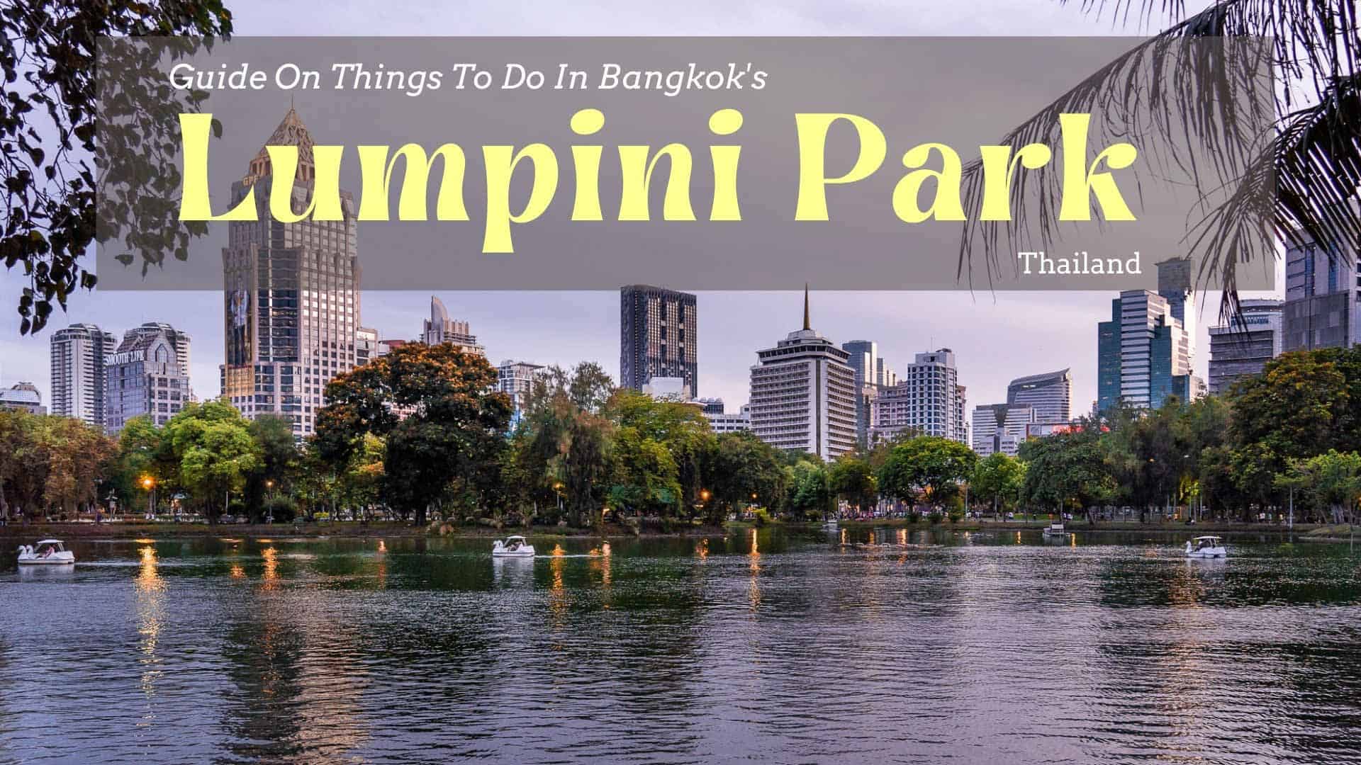 lumphini park bangkok