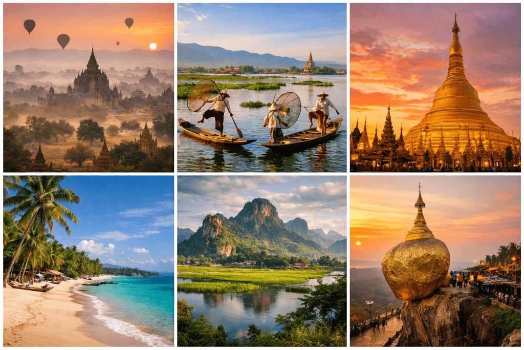 Tourist Places in Myanmar That Define the Country Beauty
