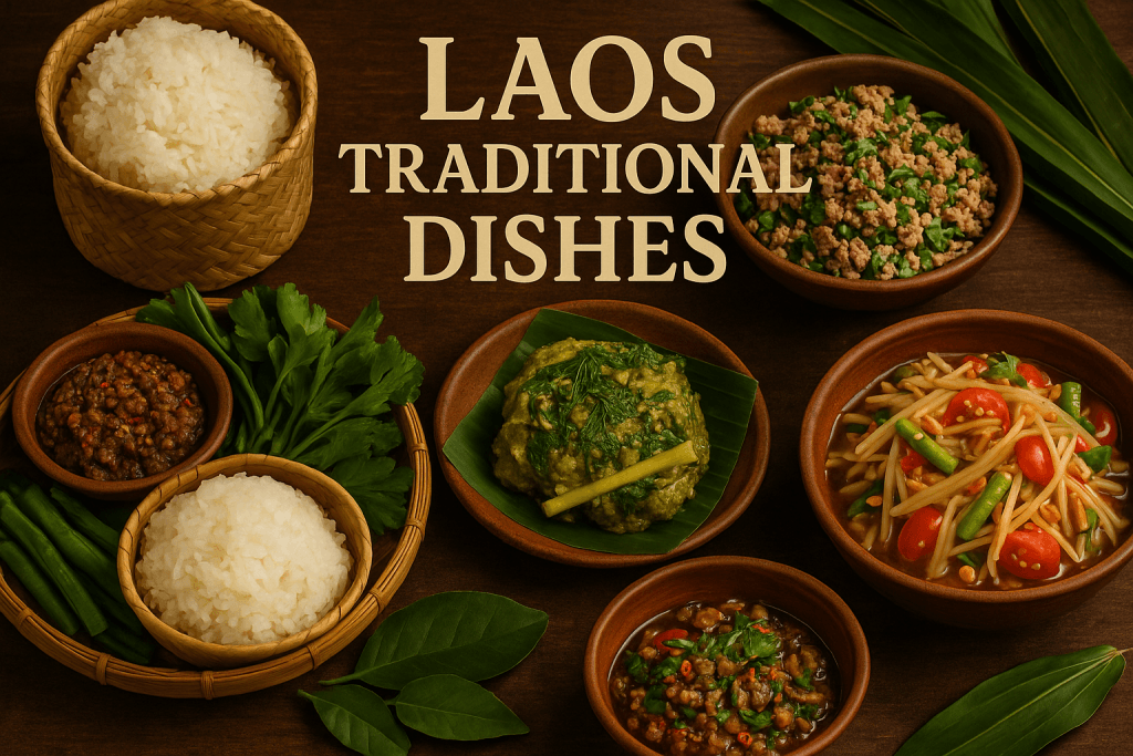 Laos traditional dishes