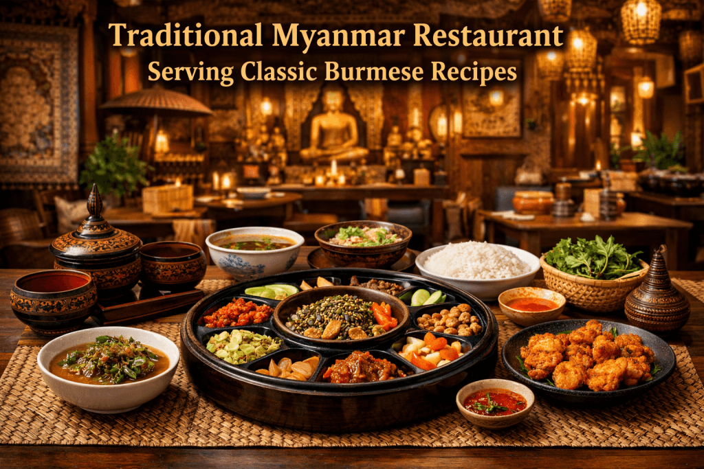 Traditional Myanmar Restaurant Serving Classic Burmese Recipes