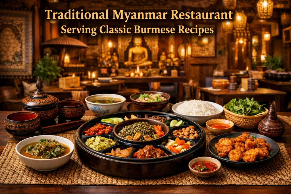 Traditional Myanmar Restaurant Serving Classic Burmese Recipes
