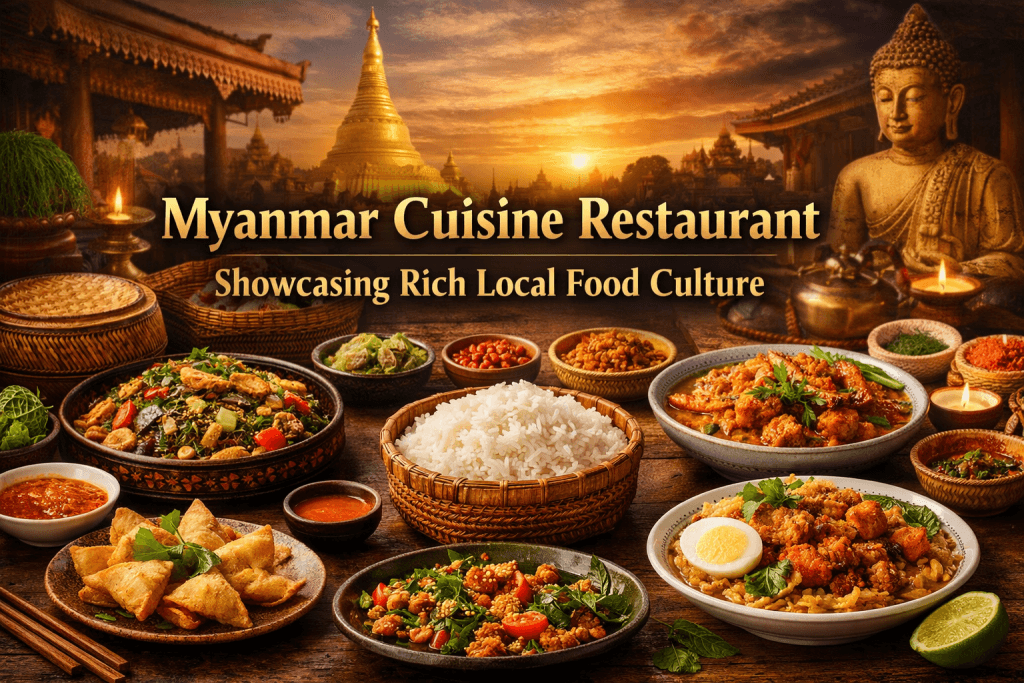 Myanmar Cuisine Restaurant Showcasing Rich Local Food Culture