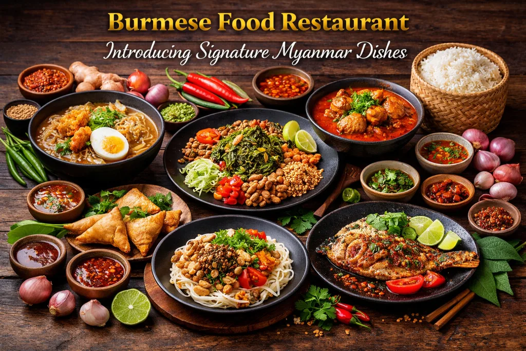 Burmese Food Restaurant Introducing Signature Myanmar Dishes