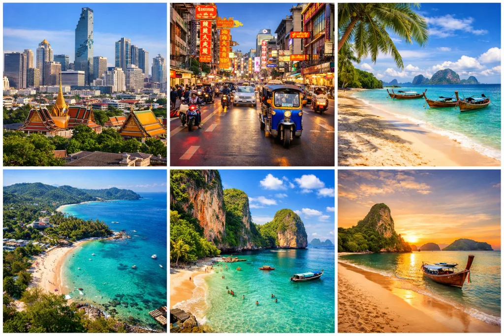 Thailand Place Exploration: From Bustling Cities to Peaceful Beaches