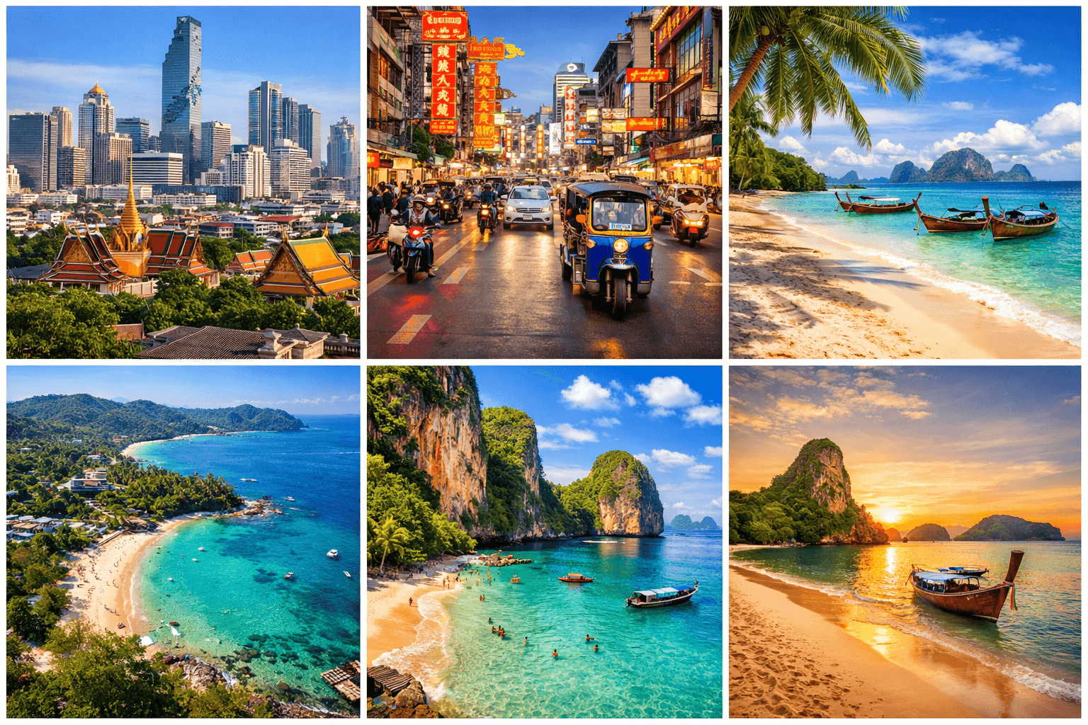 Thailand Place Exploration: From Bustling Cities to Peaceful Beaches
